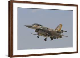 An Israeli Air Force F-16I Sufa Prepares for Landing-Stocktrek Images-Framed Photographic Print