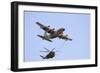 An Israeli Air Force Kc-130H Karnaf Refuels a Ch-53 Yasur Helicopter-Stocktrek Images-Framed Photographic Print