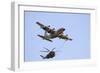 An Israeli Air Force Kc-130H Karnaf Refuels a Ch-53 Yasur Helicopter-Stocktrek Images-Framed Photographic Print