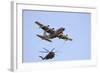 An Israeli Air Force Kc-130H Karnaf Refuels a Ch-53 Yasur Helicopter-Stocktrek Images-Framed Photographic Print