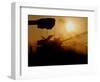 An Israeli Soldier Runs to Reload an Israeli Mobile Artillery Piece-null-Framed Photographic Print