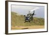 An Italian Air Force Ab-212 Ico Helicopter Departs the Landing Zone, Italy-null-Framed Photographic Print