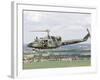 An Italian Air Force Ab-212Ico Helicopter over France-Stocktrek Images-Framed Photographic Print