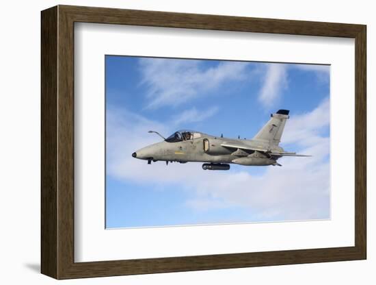 An Italian Air Force Amx During an Air-To-Air Refueling Operation-Stocktrek Images-Framed Photographic Print