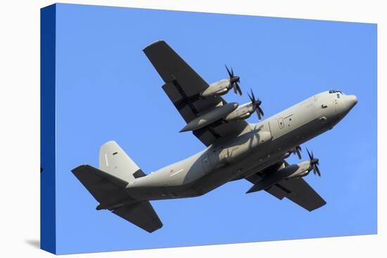 An Italian Air Force C-130J-30 During Takeoff-Stocktrek Images-Stretched Canvas