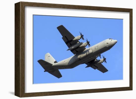 An Italian Air Force C-130J-30 During Takeoff-Stocktrek Images-Framed Photographic Print