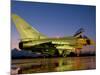 An Italian Air Force Eurofighter Typhoon at Night on Decimomannu Air Base, Italy-Stocktrek Images-Mounted Photographic Print