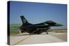 An Italian Air Force F-16 Air Defense Fighter in Special Colors-null-Stretched Canvas