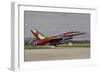 An Italian Air Force F-16 Air Defense Fighter Landing at Trapani Airport, Italy-null-Framed Photographic Print