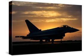 An Italian Air Force F-2000 Typhoon at Sunset-Stocktrek Images-Stretched Canvas