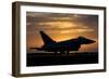 An Italian Air Force F-2000 Typhoon at Sunset-Stocktrek Images-Framed Photographic Print