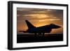 An Italian Air Force F-2000 Typhoon at Sunset-Stocktrek Images-Framed Photographic Print