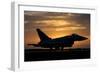 An Italian Air Force F-2000 Typhoon at Sunset-Stocktrek Images-Framed Photographic Print