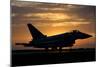 An Italian Air Force F-2000 Typhoon at Sunset-Stocktrek Images-Mounted Photographic Print
