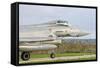 An Italian Air Force F-2000 Typhoon at Trapani Air Base, Italy-Stocktrek Images-Framed Stretched Canvas