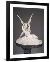 An Italian Alabaster Group Entitled Cupid and Psyche, Late 19th Century-Antonio Canova-Framed Giclee Print