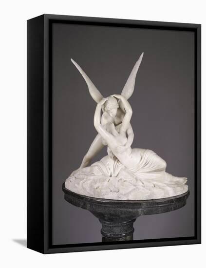 An Italian Alabaster Group Entitled Cupid and Psyche, Late 19th Century-Antonio Canova-Framed Stretched Canvas