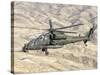 An Italian Army AW-129 Mangusta over Afghanistan-Stocktrek Images-Stretched Canvas