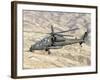 An Italian Army AW-129 Mangusta over Afghanistan-Stocktrek Images-Framed Photographic Print