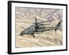 An Italian Army AW-129 Mangusta over Afghanistan-Stocktrek Images-Framed Photographic Print