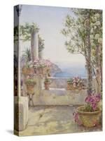 An Italian Balcony-Ernest Arthur Rowe-Stretched Canvas