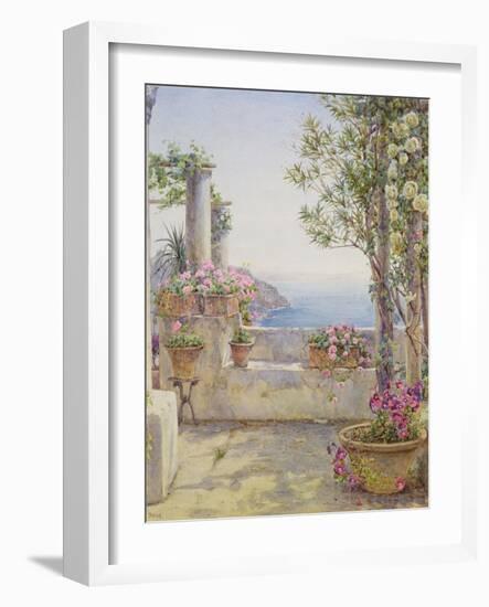 An Italian Balcony-Ernest Arthur Rowe-Framed Giclee Print