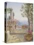 An Italian Balcony-Ernest Arthur Rowe-Stretched Canvas