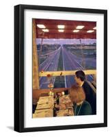 An Italian Couple Take their Supper in One of the Highway-Spanning Restaurant of the Pavesi Chain-Ralph Crane-Framed Photographic Print