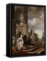 An Italian Courtyard-Jan Weenix-Framed Stretched Canvas