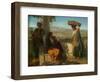 An Italian Family, 1856 (Oil on Canvas)-Paul Falconer Poole-Framed Giclee Print