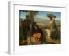 An Italian Family, 1856 (Oil on Canvas)-Paul Falconer Poole-Framed Giclee Print