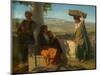 An Italian Family, 1856 (Oil on Canvas)-Paul Falconer Poole-Mounted Giclee Print