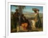 An Italian Family, 1856 (Oil on Canvas)-Paul Falconer Poole-Framed Giclee Print