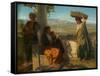 An Italian Family, 1856 (Oil on Canvas)-Paul Falconer Poole-Framed Stretched Canvas