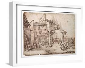 An Italian Farmyard-Jacques Callot-Framed Giclee Print