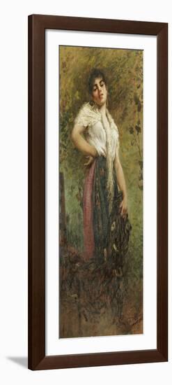 An Italian Fisherwoman-Egisto Lancerotto-Framed Giclee Print