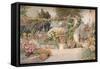 'An Italian Garden', c1903-George Samuel Elgood-Framed Stretched Canvas