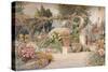 'An Italian Garden', c1903-George Samuel Elgood-Stretched Canvas