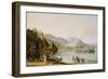 An Italian Harbour with a Genoese Chebec at Anchor-John Thomas Serres-Framed Giclee Print