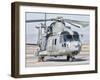 An Italian Navy EH101 Helicopter at Forward Operating Base Herat, Afghanistan-Stocktrek Images-Framed Photographic Print