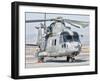 An Italian Navy EH101 Helicopter at Forward Operating Base Herat, Afghanistan-Stocktrek Images-Framed Photographic Print