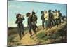 An Italian Rifle Regiment Returning from a Reconnaissance Patrol, 1861-Silvestro Lega-Mounted Giclee Print