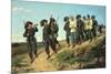 An Italian Rifle Regiment Returning from a Reconnaissance Patrol, 1861-Silvestro Lega-Mounted Giclee Print