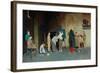 An Italian Village School, 1888-Giuseppe Costantini-Framed Giclee Print