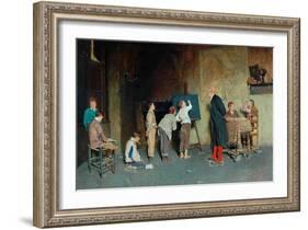 An Italian Village School, 1888-Giuseppe Costantini-Framed Giclee Print