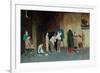 An Italian Village School, 1888-Giuseppe Costantini-Framed Giclee Print