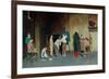 An Italian Village School, 1888-Giuseppe Costantini-Framed Giclee Print