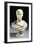 An Italian White and Breche Marble Bust of Julius Caesar, Second Half 19th Century-null-Framed Giclee Print