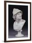 An Italian White Marble Bust of Ajax After the Antique, Second Half 19th Century-null-Framed Giclee Print