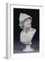 An Italian White Marble Bust of Ajax After the Antique, Second Half 19th Century-null-Framed Giclee Print